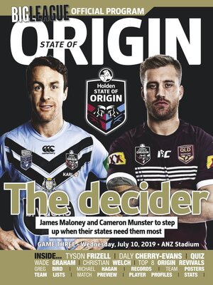 cover image of Big League: NRL State of Origin